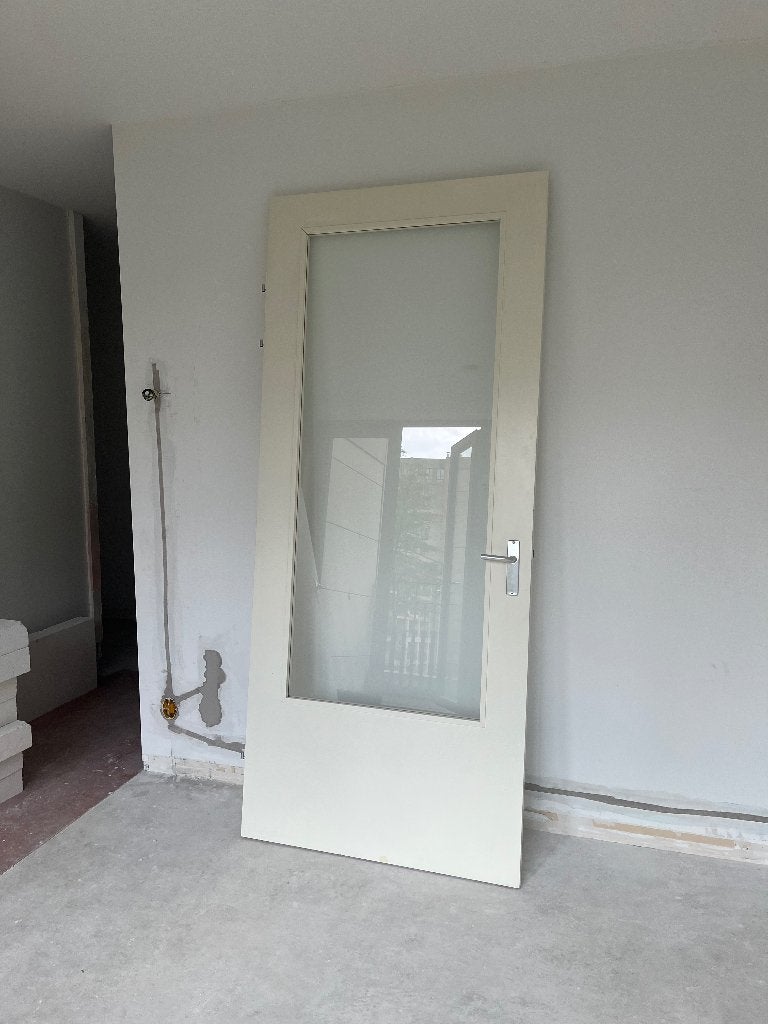 Deur met glas - Gratis, Gebruikt, 215 cm of meer, Binnendeur, Vouwdeur