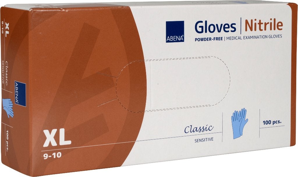 Voordeelpak 20x100 stuks Blauwe nitril handschoenen Abena, Verzenden, Nieuw