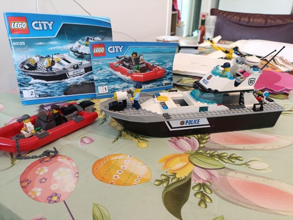 LEGO City Politie Patrouilleboot 60129, Ophalen of Verzenden, Zo goed als nieuw, Jongen of Meisje