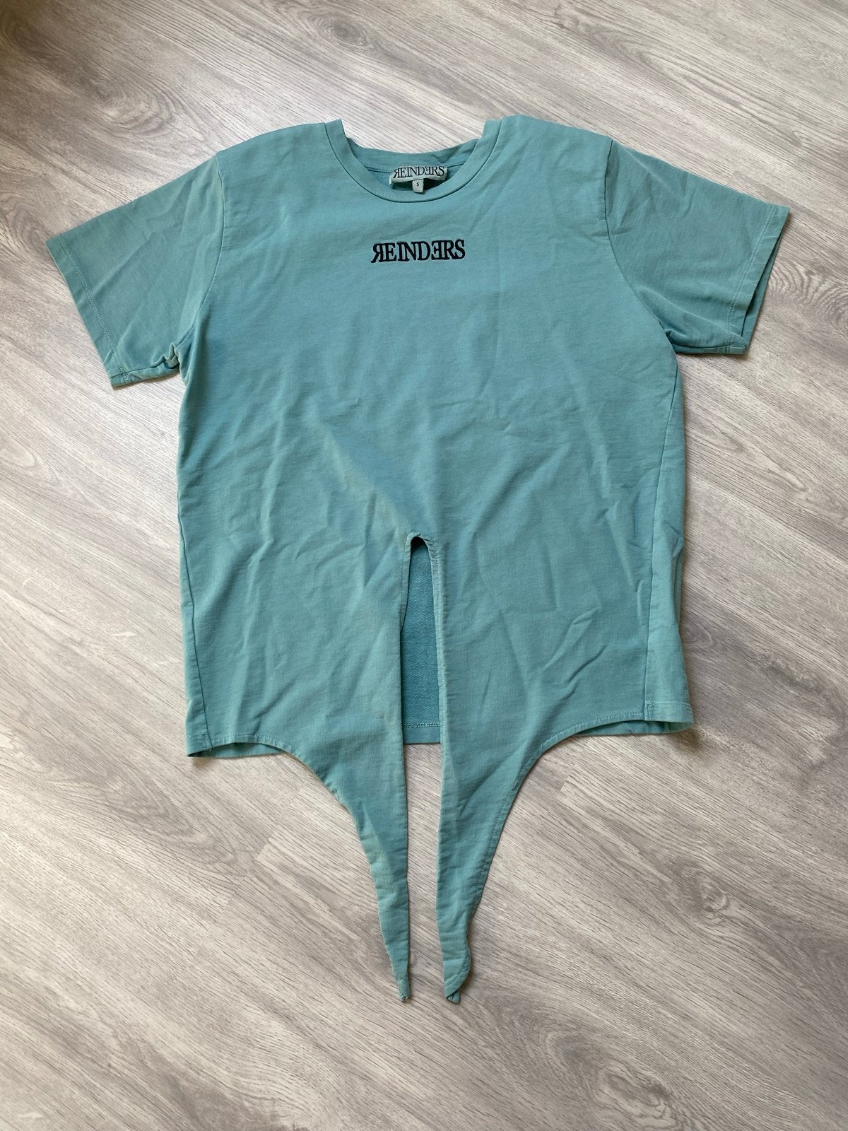 Reinders Groen Shirt met Schoudervullingen - Maat S, Ophalen of Verzenden, Zo goed als nieuw, Korte mouw, Maat 36 (S)