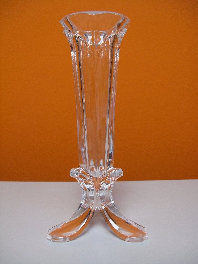 vintage schitterend kristallen vaasje, Antiek en Kunst, Verzenden