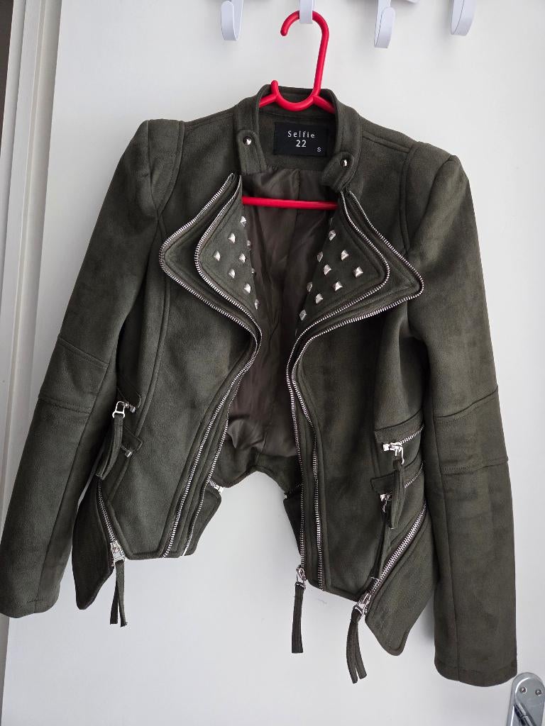 Korte jas, Kleding | Dames, Ophalen of Verzenden, Maat 36 (S), Groen, Onbekend
