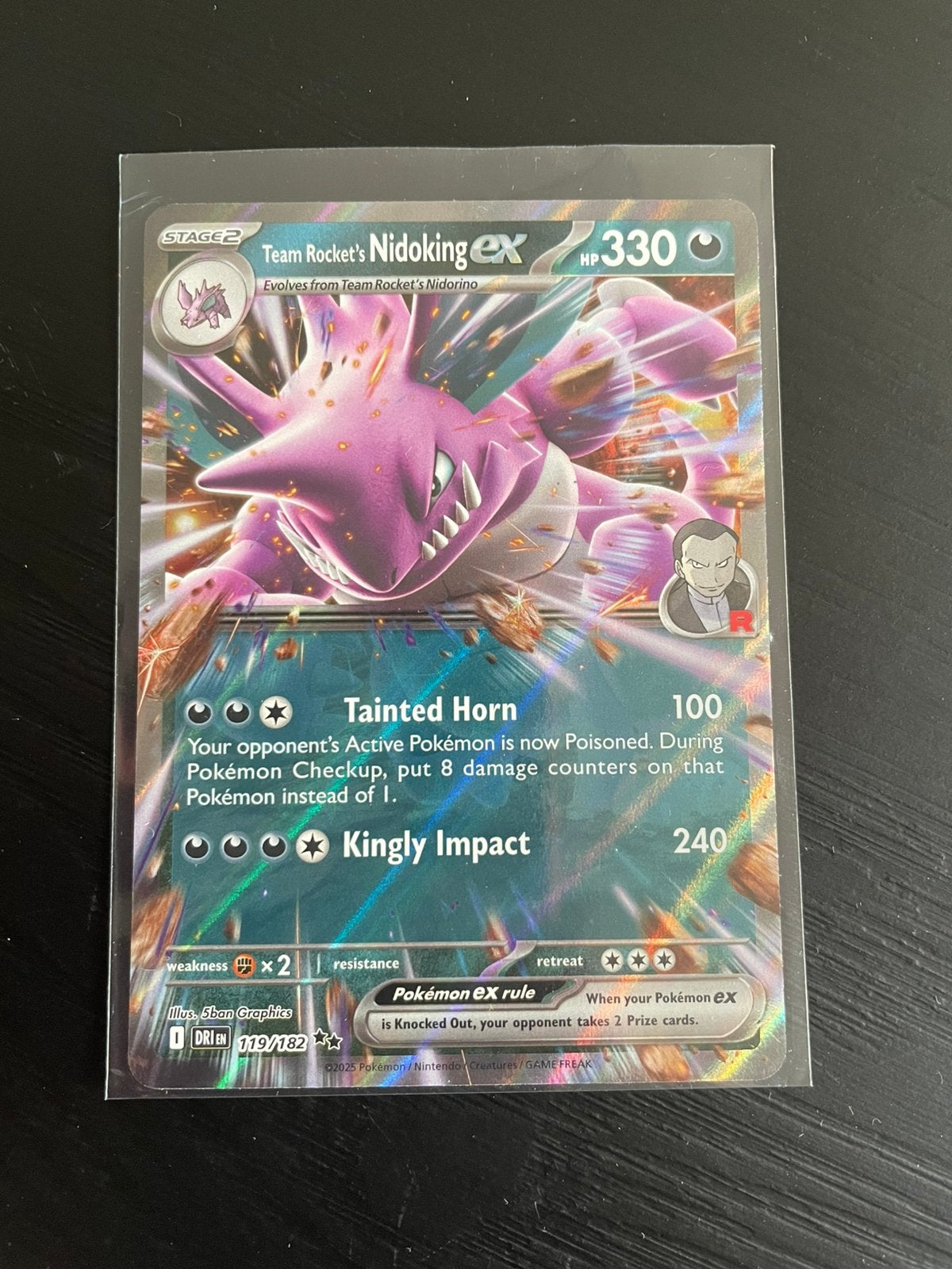 Team rocket’s Nidoking EX, Ophalen of Verzenden, Zo goed als nieuw