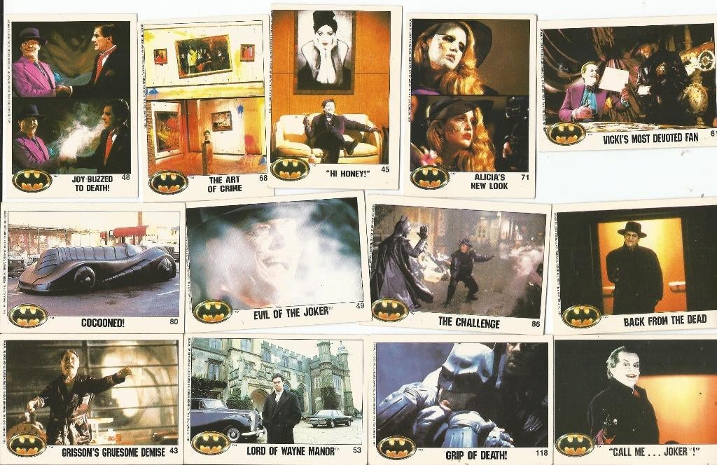 totaal  42 BATMAN plaatjes, Ophalen of Verzenden, Zo goed als nieuw, Overige typen