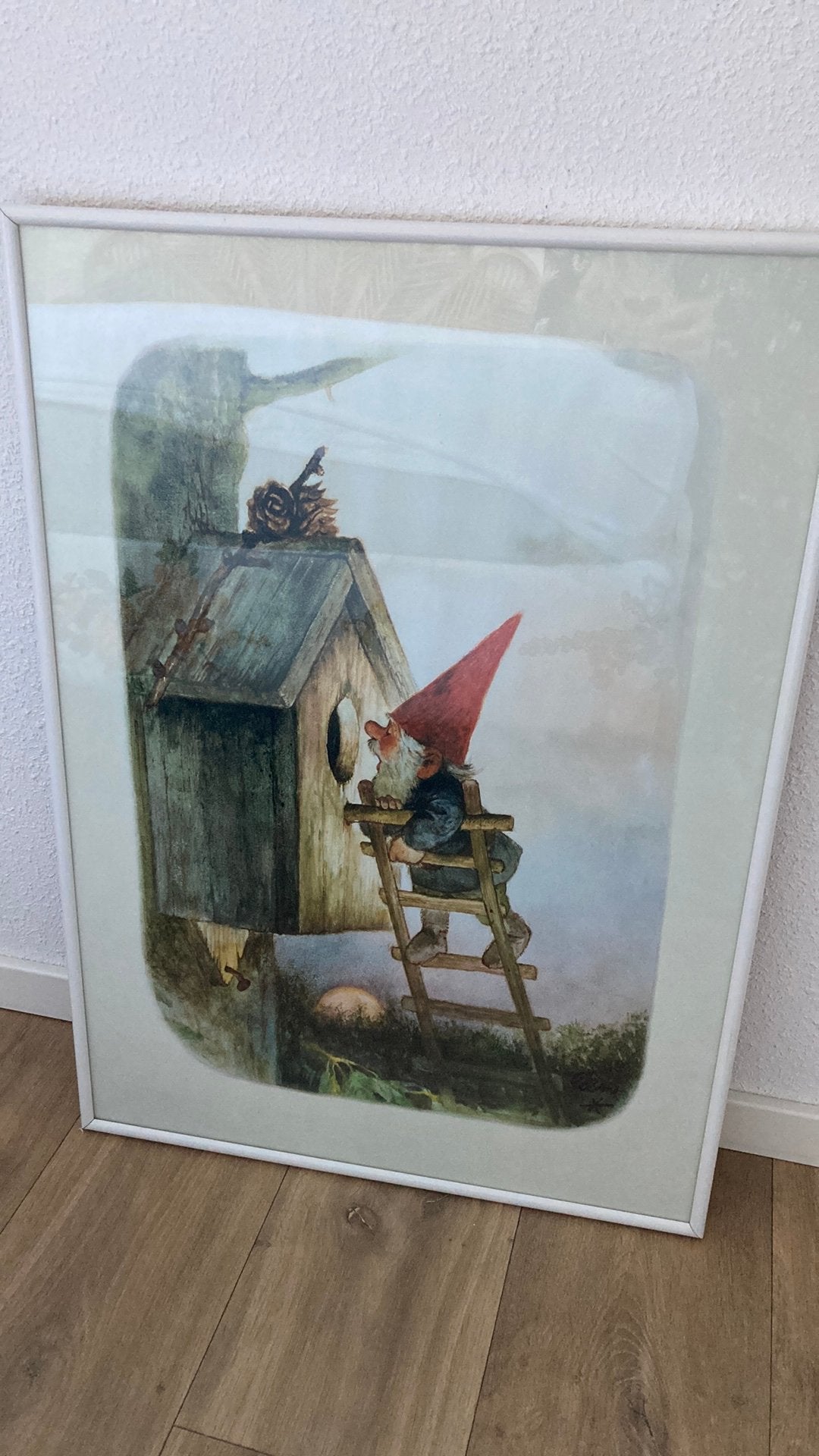 David de kabouter schilderij foto lijst, Huis en Inrichting, Ophalen, Zo goed als nieuw, Schilderij