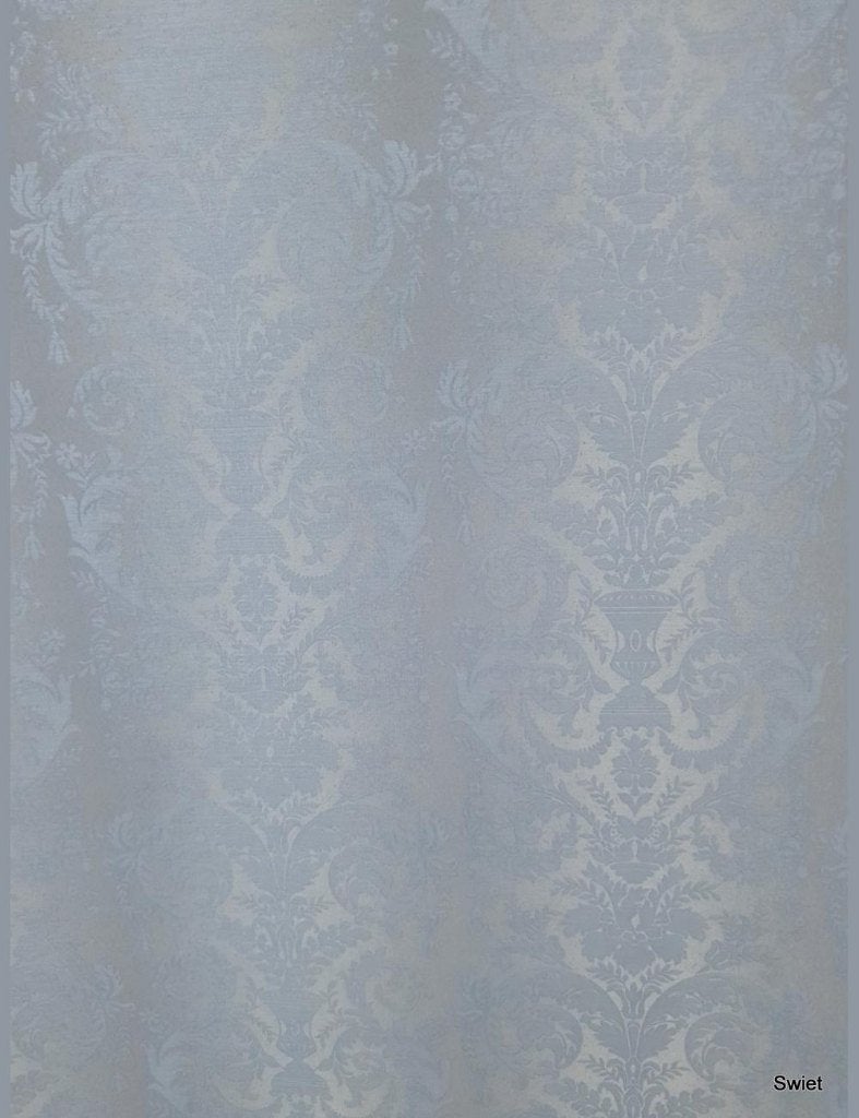 14038 behang barok zilverblauw chique elegant swiet, Ophalen of Verzenden, Minder dan 10 m²