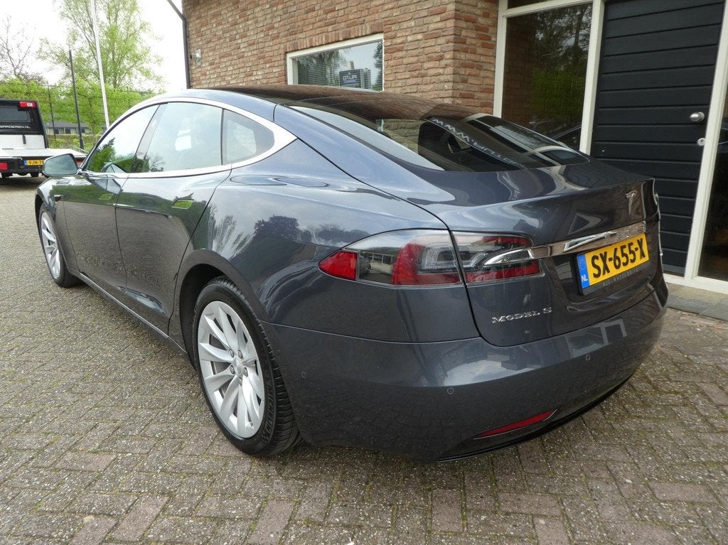 Tesla Model S 75D Base Panoramadak inclusief BTW, Gebruikt, Leder en Stof, Origineel Nederlands, 315 min