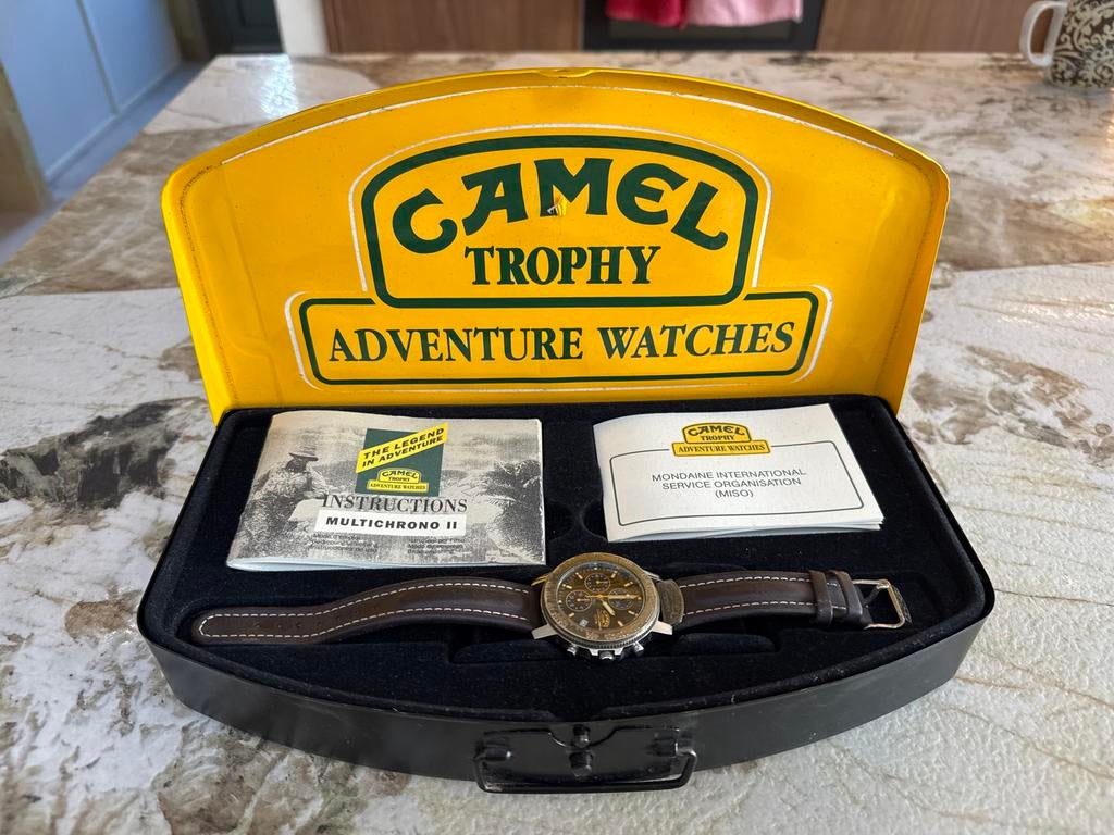Camel Trophy Adventure Multichrono II Horloge, Overige merken, Staal, Polshorloge, Ophalen of Verzenden