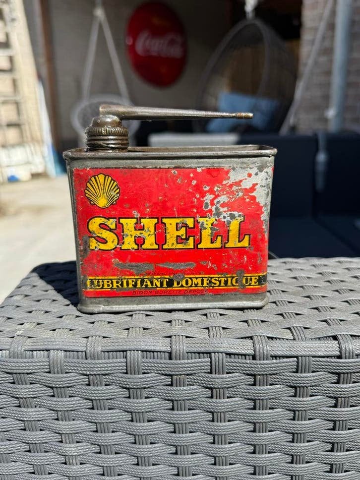 Zeldzaam SHELL olie blikje, Gebruikt, ., ., .