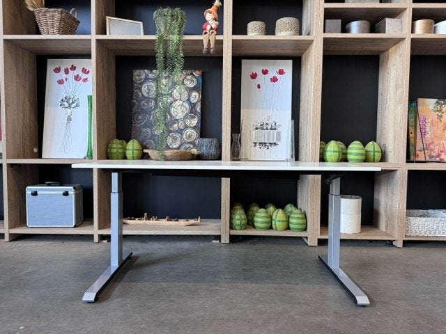 Sedus Verstelbaar bureau – 160x80xH64-85 cm,100€/st,10st, 160 cm, Gebruikt, Metaal, Ophalen of Verzenden