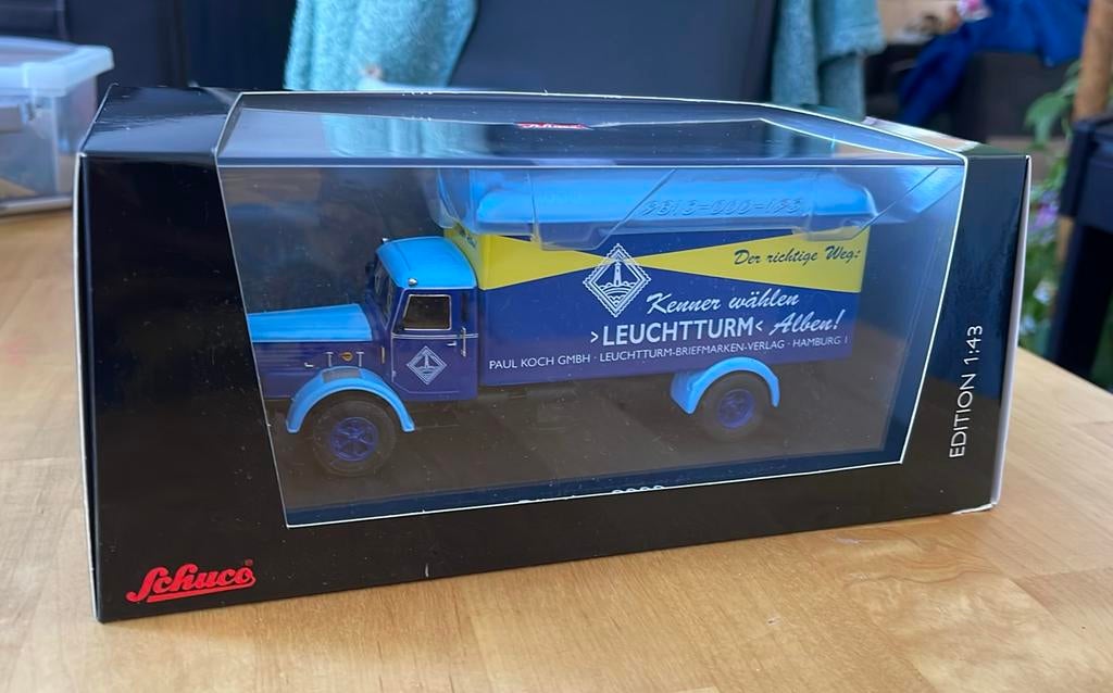 Schuco Büssing 8000 Leuchtturm modelauto, Ophalen of Verzenden, Zo goed als nieuw, Tractor of Landbouw, Schuco