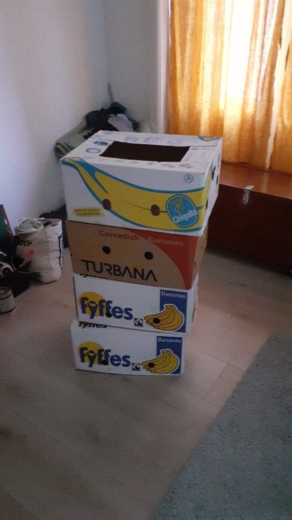 Bananendozen, Ophalen, 40 tot 60 cm, 50 tot 75 cm, Minder dan 35 cm