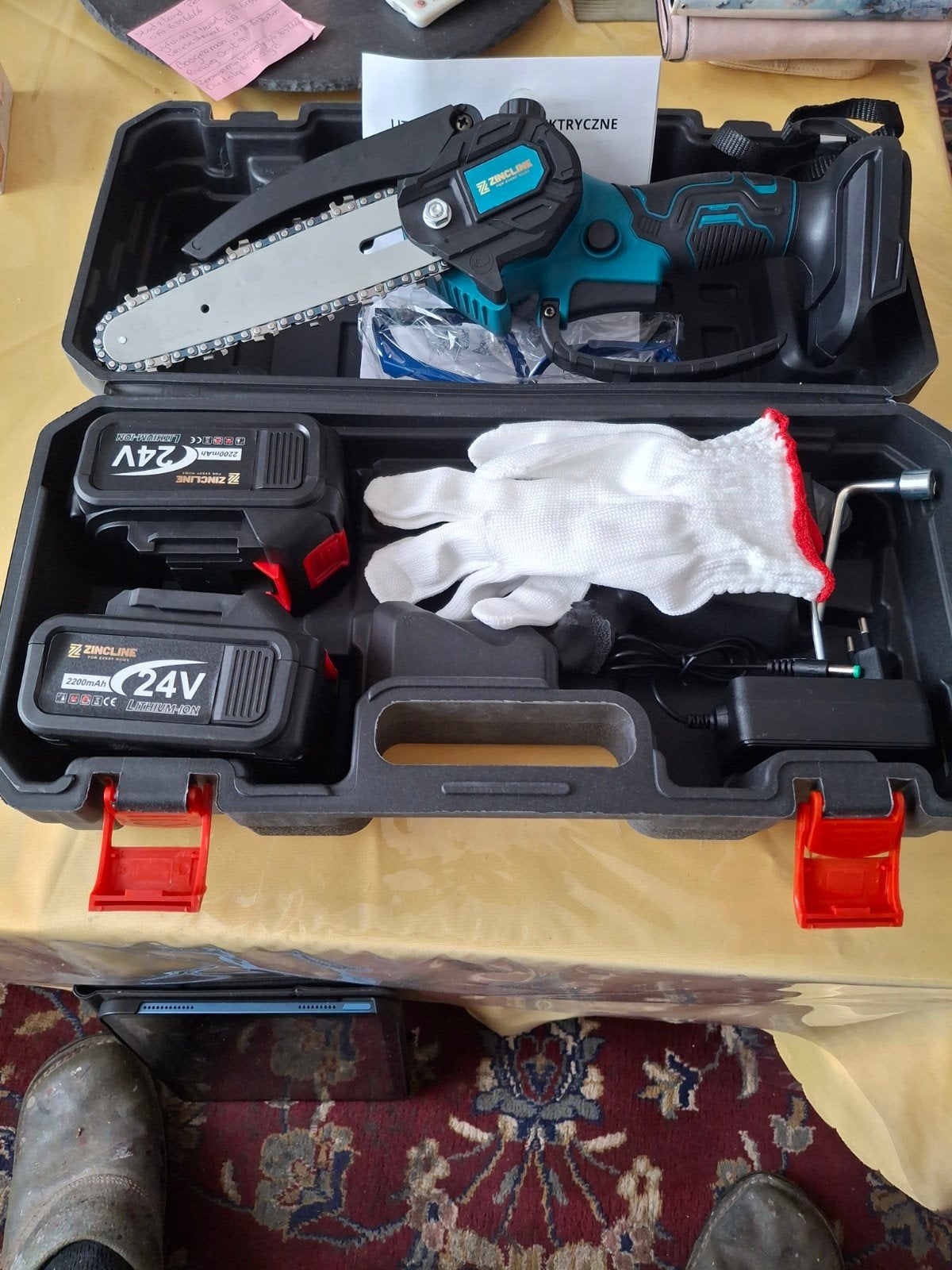 ZINCLINE 24V Accu Kettingzaag - Compact en Krachtig, 70 mm of meer, Kettingzaag, Nieuw, Ophalen of Verzenden