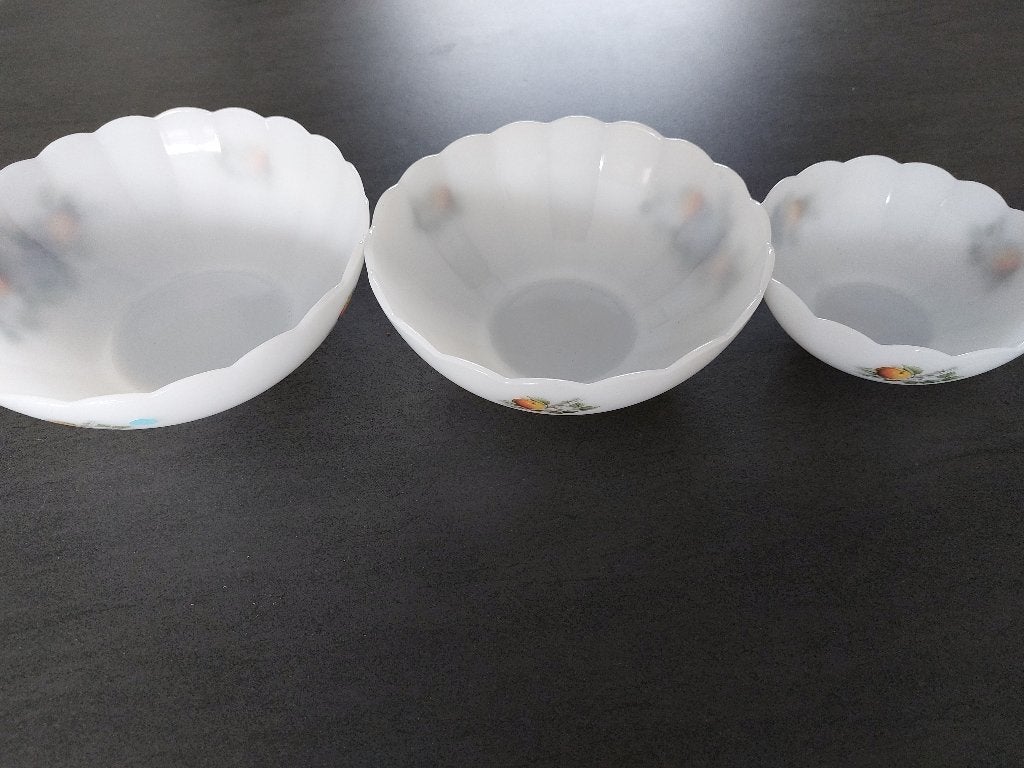 Arcopal France set van 3 schalen, Antiek en Kunst, Ophalen
