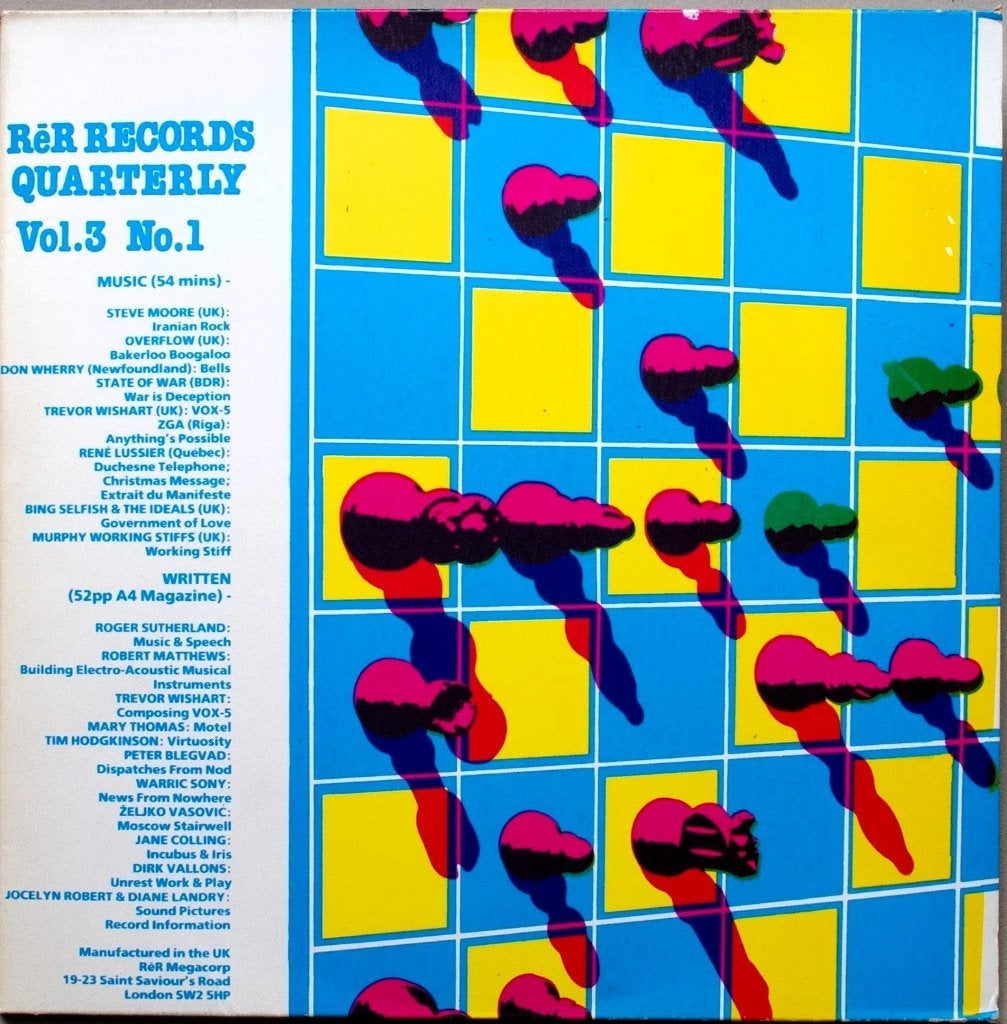 re records quarterly vol.3 no.3/v/a-experiment/punk-ZELDZAAM, Gebruikt, Verzenden, Electronic Rock, Inclusief boekje