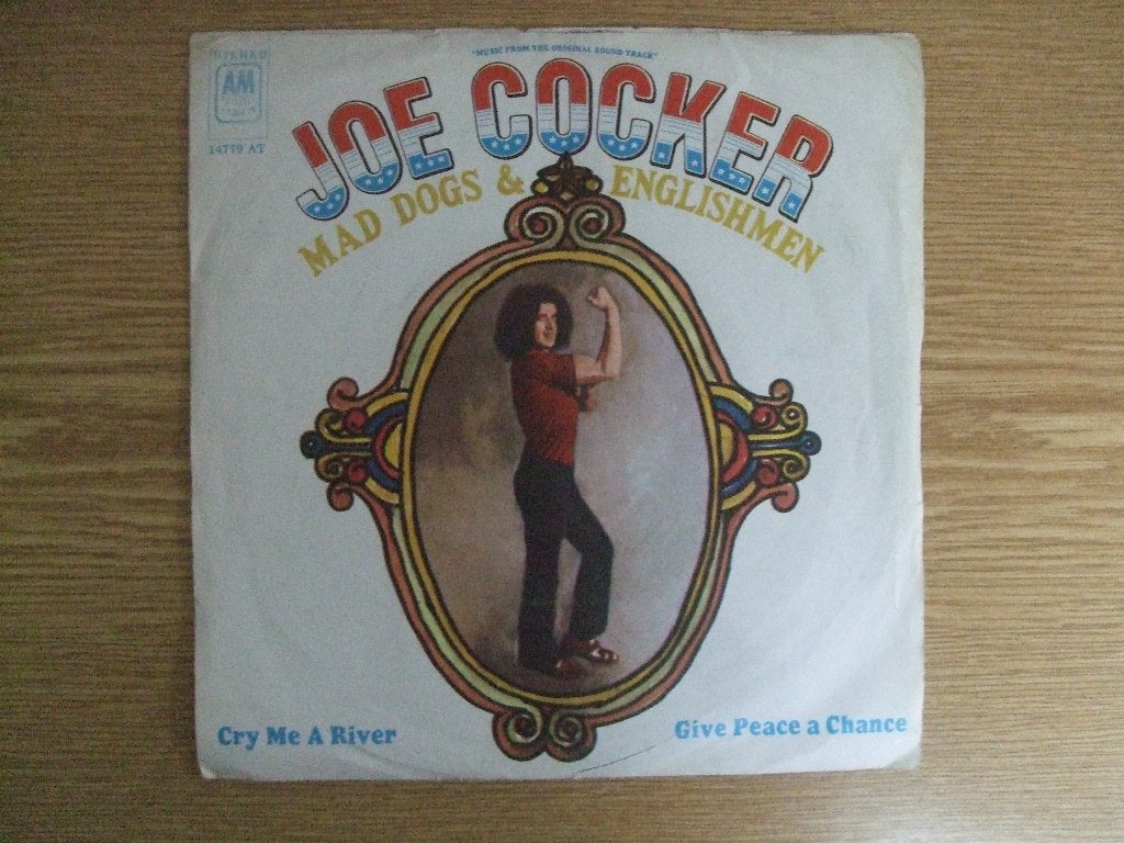 JOE COCKER    CRY ME A RIVER / GIVE PEACE A CHANCE, 7 inch, Ophalen of Verzenden, Zo goed als nieuw, Rock en Metal