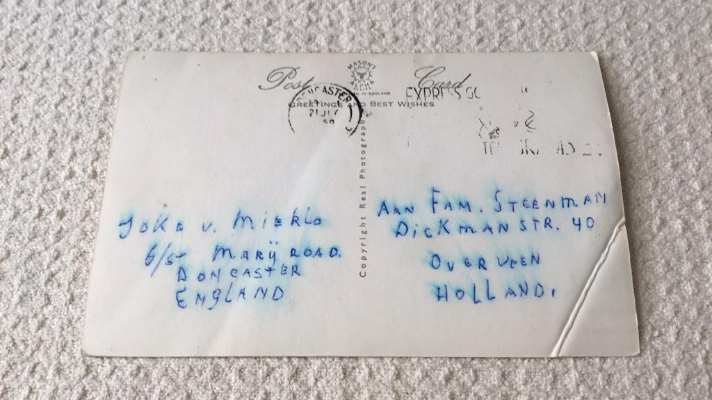 Anzicht kaartEngeland Doncester.  Haarlem- Italiië hotel, Ophalen of Verzenden, 1960 tot 1980, Gelopen, Engeland