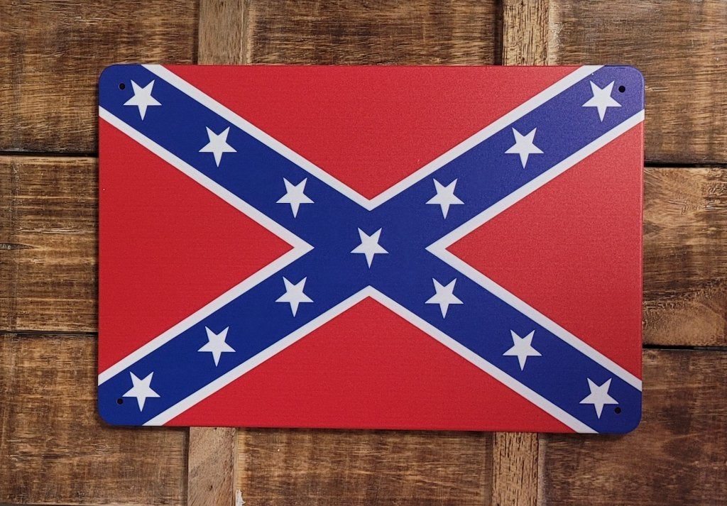 Yankee Rebel South America vlag reclamebord van metaal deco, Diversen, Ophalen of Verzenden, Deco Noord, Info@deconoord.nl, Monetpassage 19 Emmen