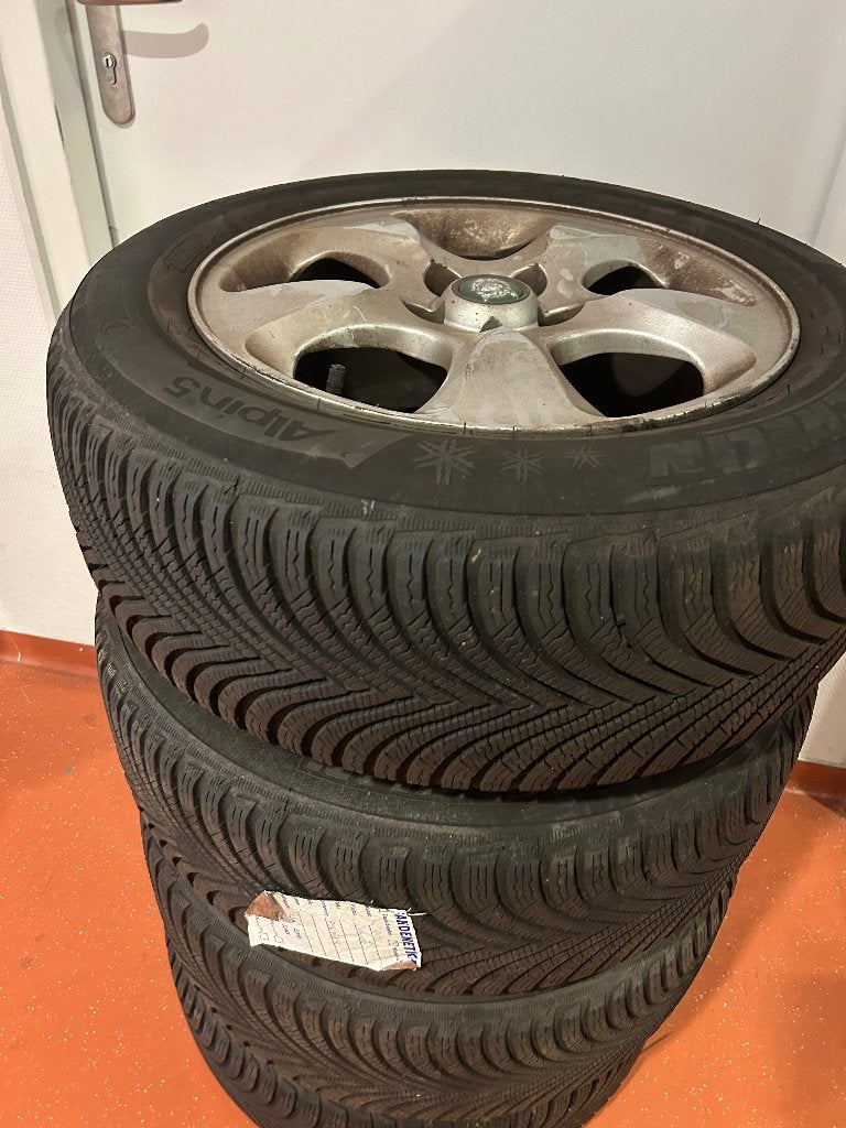 4 originele Jaguar velgen 16 inch met Michelin, Auto-onderdelen, Banden en Velgen, Gebruikt, 16 inch, Banden en Velgen, Personenwagen