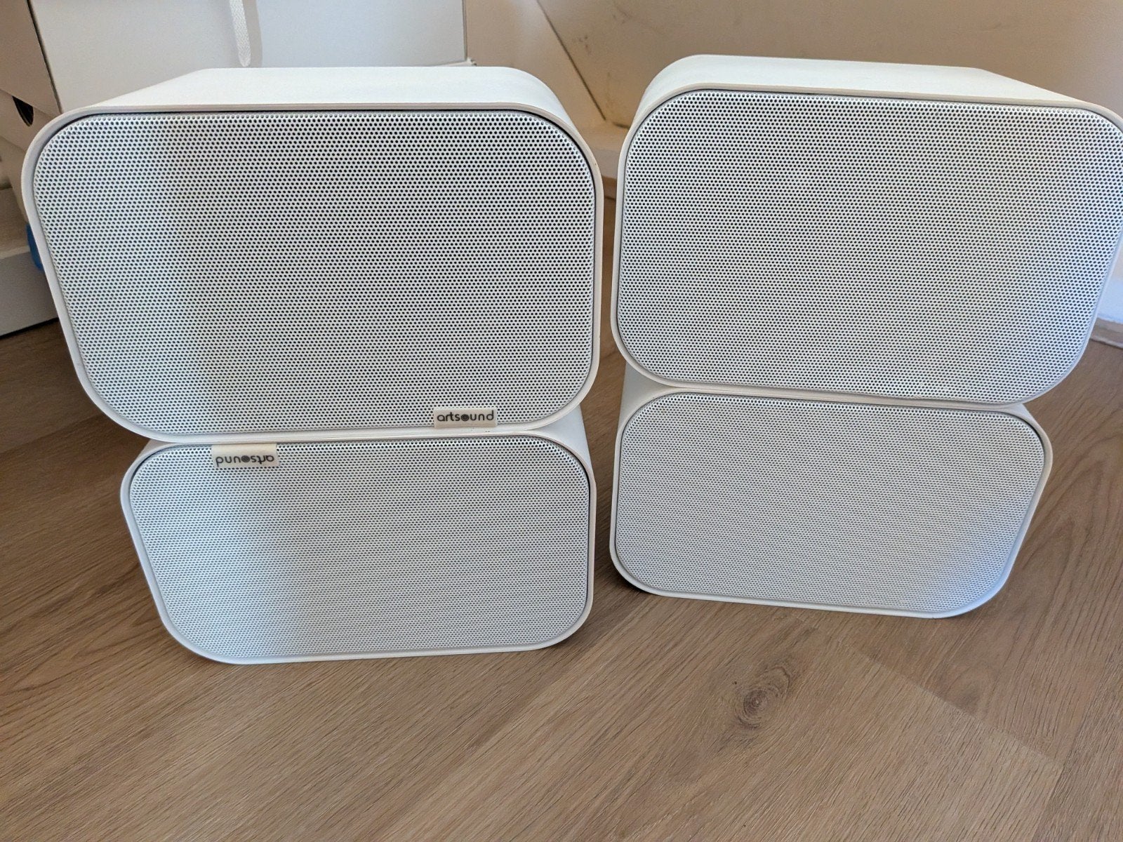 Artsound uni40 speakerset - 4 stuks - Wit - Zo goed als nieu, Speakerset, Zo goed als nieuw, Geschikt voor surround/home cinema