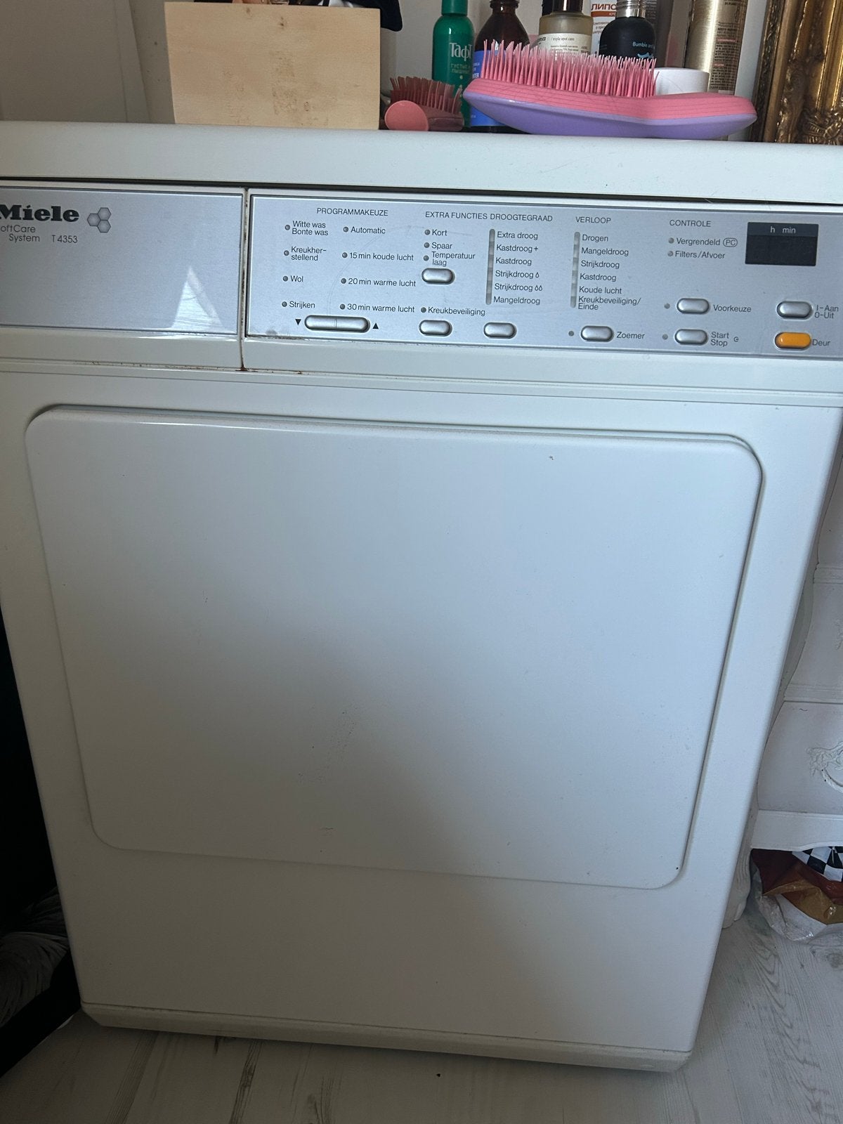 Miele SoftCare System T4353 Wasdroger, Ophalen, Gebruikt, Luchtafvoer, 4 tot 6 kg