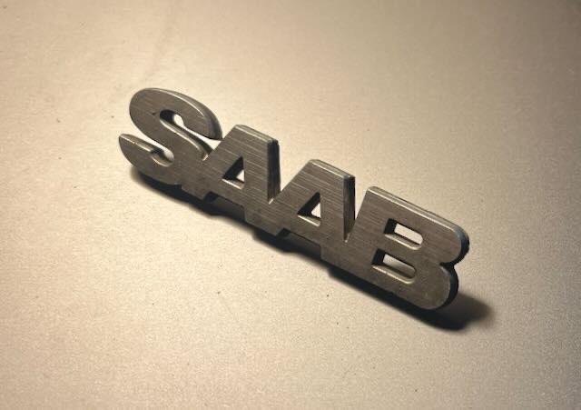 SAAB letters embleem +- 8cm, Ophalen of Verzenden, Auto's