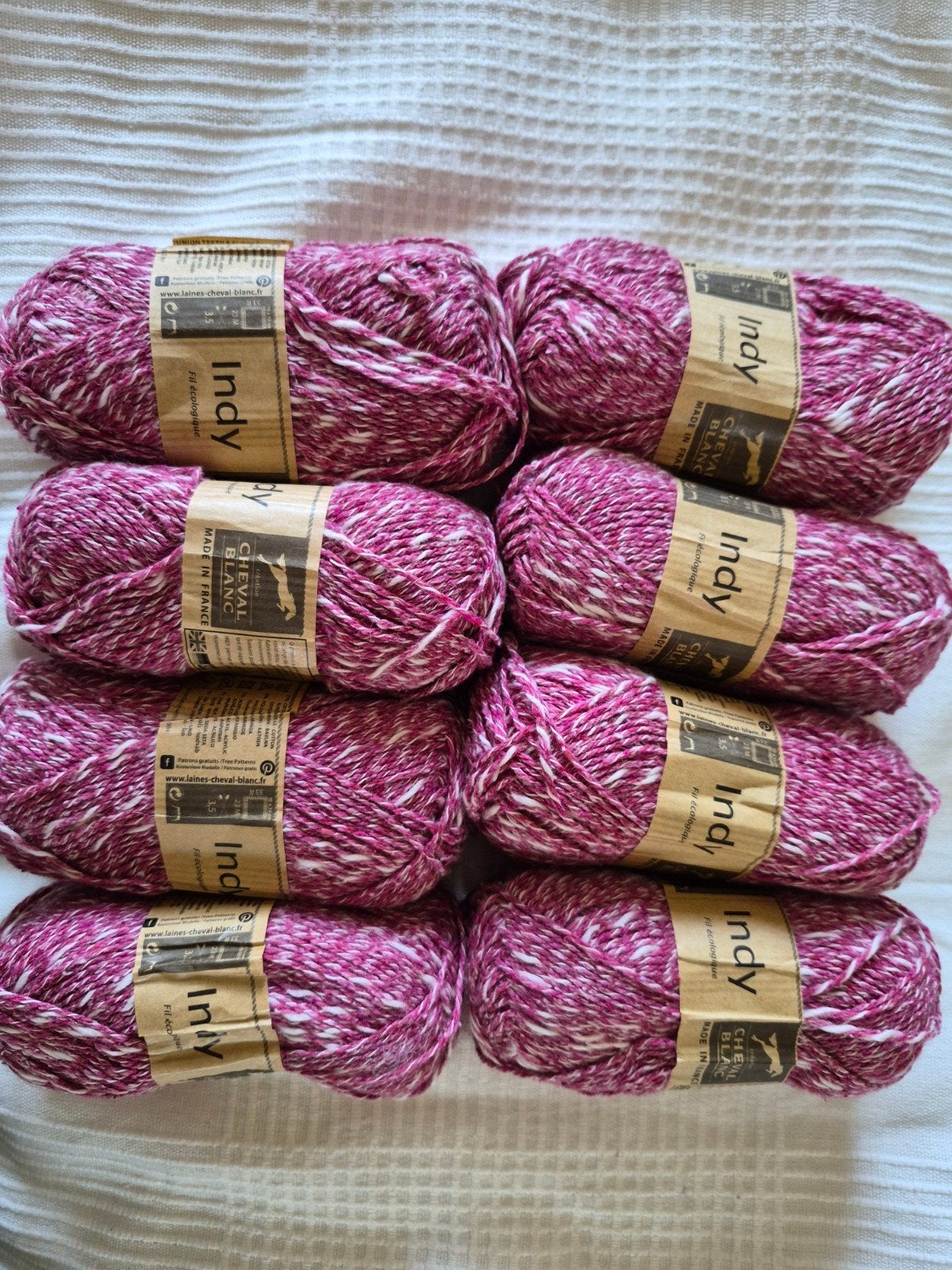 Cheval Blanc Indy wol - 8 bollen - Cerise 031, Ophalen of Verzenden, Nieuw