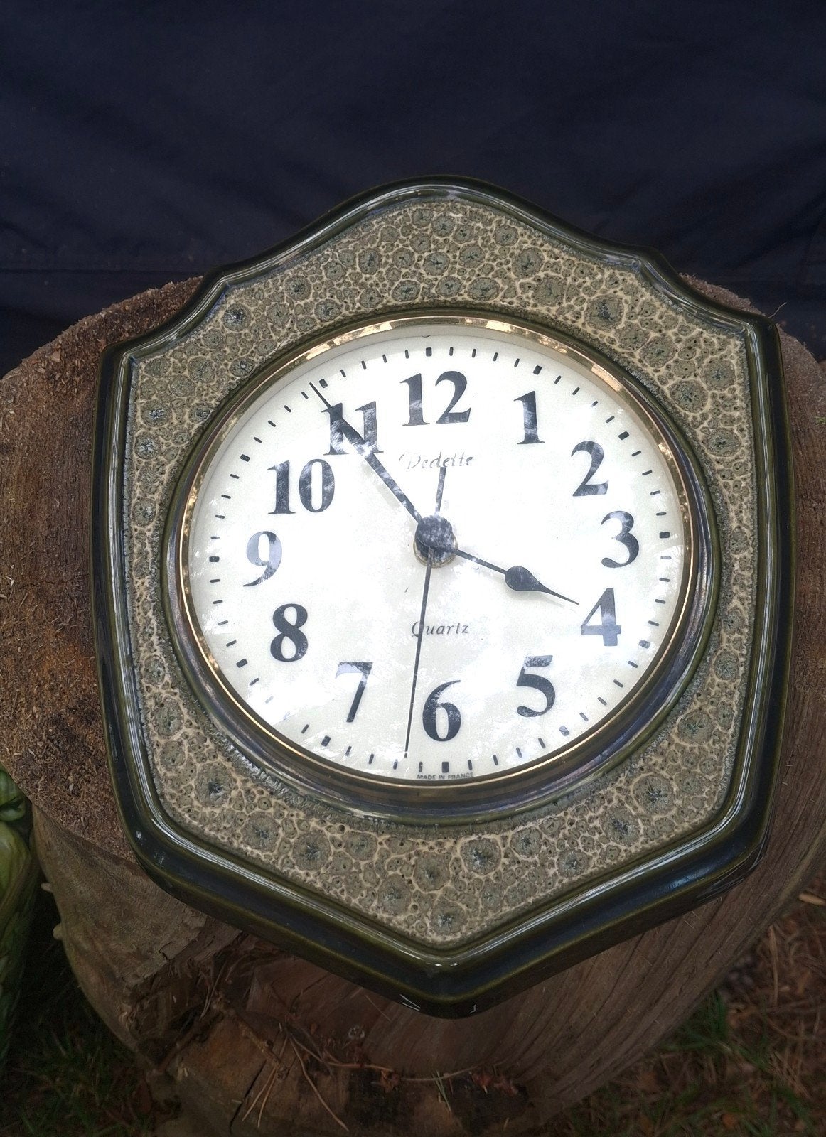Vedette vintage keramische Quart (keuken)klok., Antiek en Kunst, Antiek | Klokken, Ophalen of Verzenden