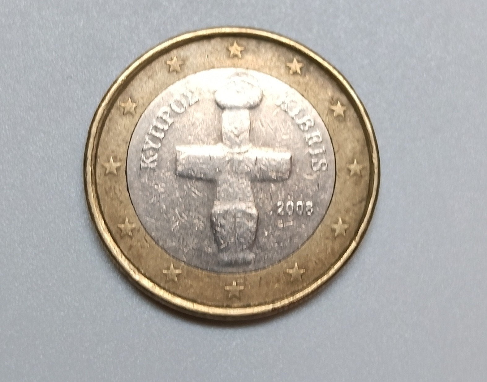 1 Euro munt Cyprus 2008, Postzegels en Munten, Munten | Europa | Euromunten, Ophalen of Verzenden