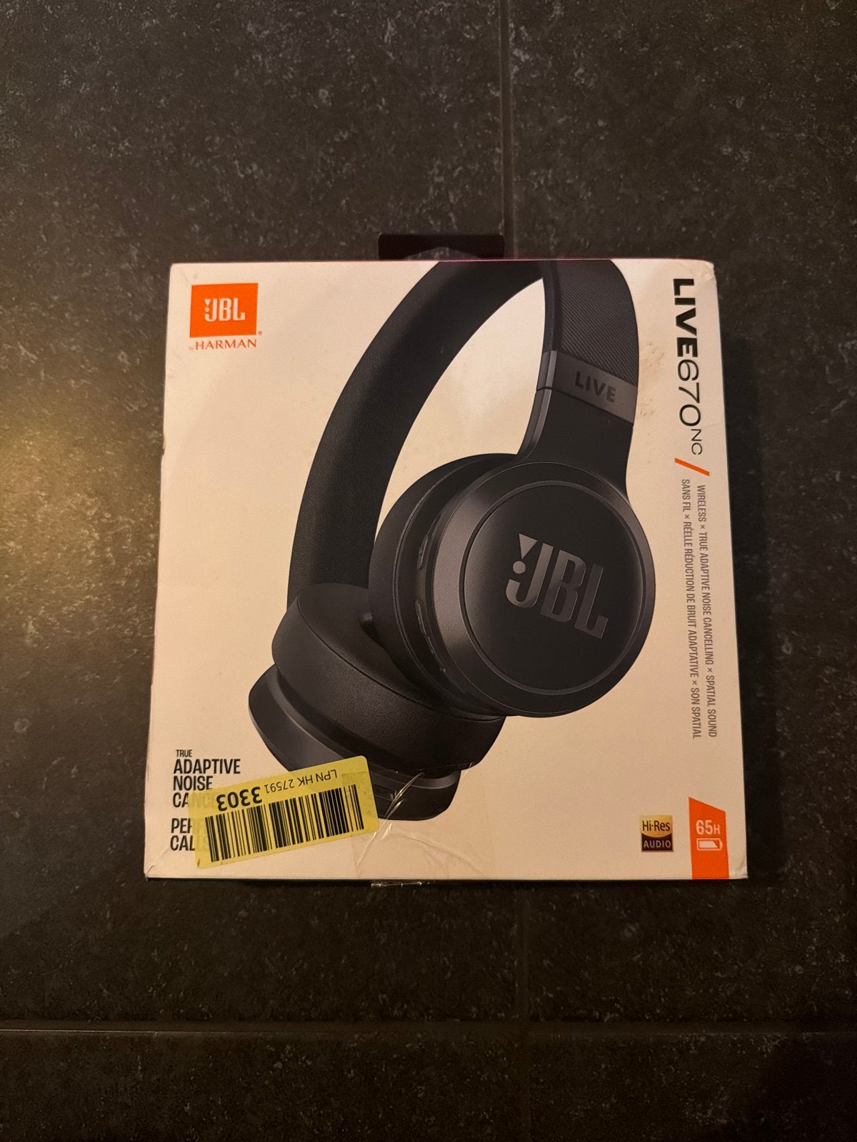 JBL Live 670NC Draadloze On-Ear Koptelefoon met Noise Cancel, JBL, Bluetooth, Nieuw, On-ear