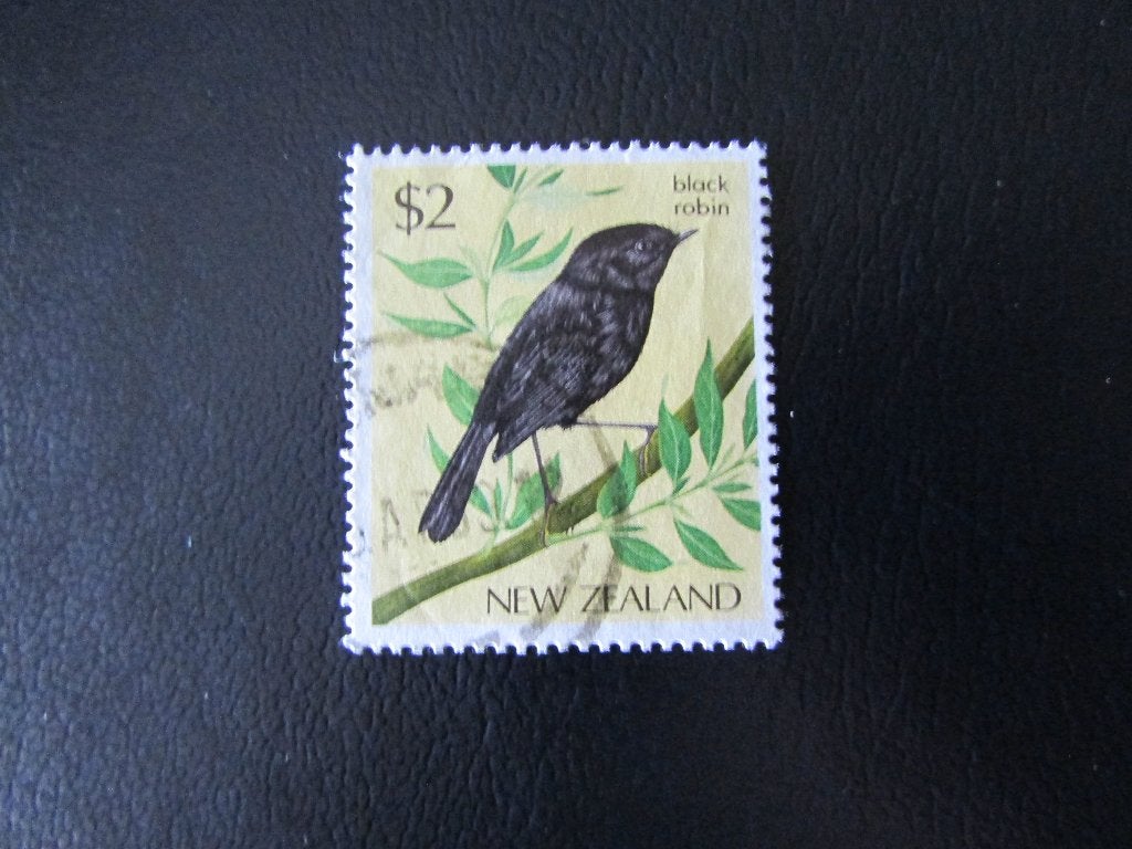 Postzegel Vogel: Chatham-Vliegenvanger uit Nieuw-Zeeland, Postzegels en Munten, Ophalen of Verzenden, Gestempeld, Dier of Natuur