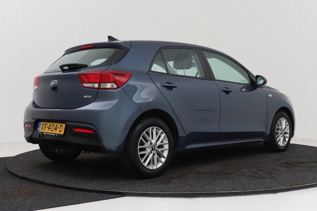 Kia Rio 1.0 TGDI DynamicLine | Trekhaak | 100 PK | Org NL |, Voorwielaandrijving, Gebruikt, Blauw, 49 €/maand