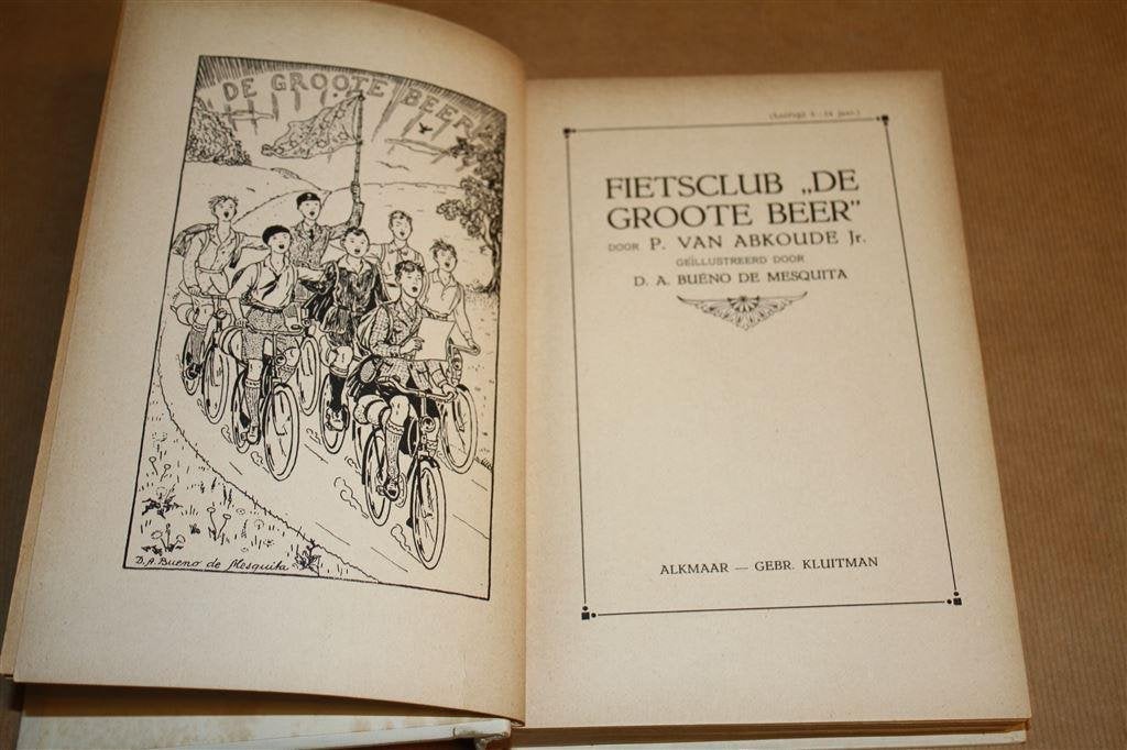Fietsclub De Groote Beer. Abkoude. Kluitman 1e dr. 1925., Boeken, Ophalen of Verzenden, Gelezen
