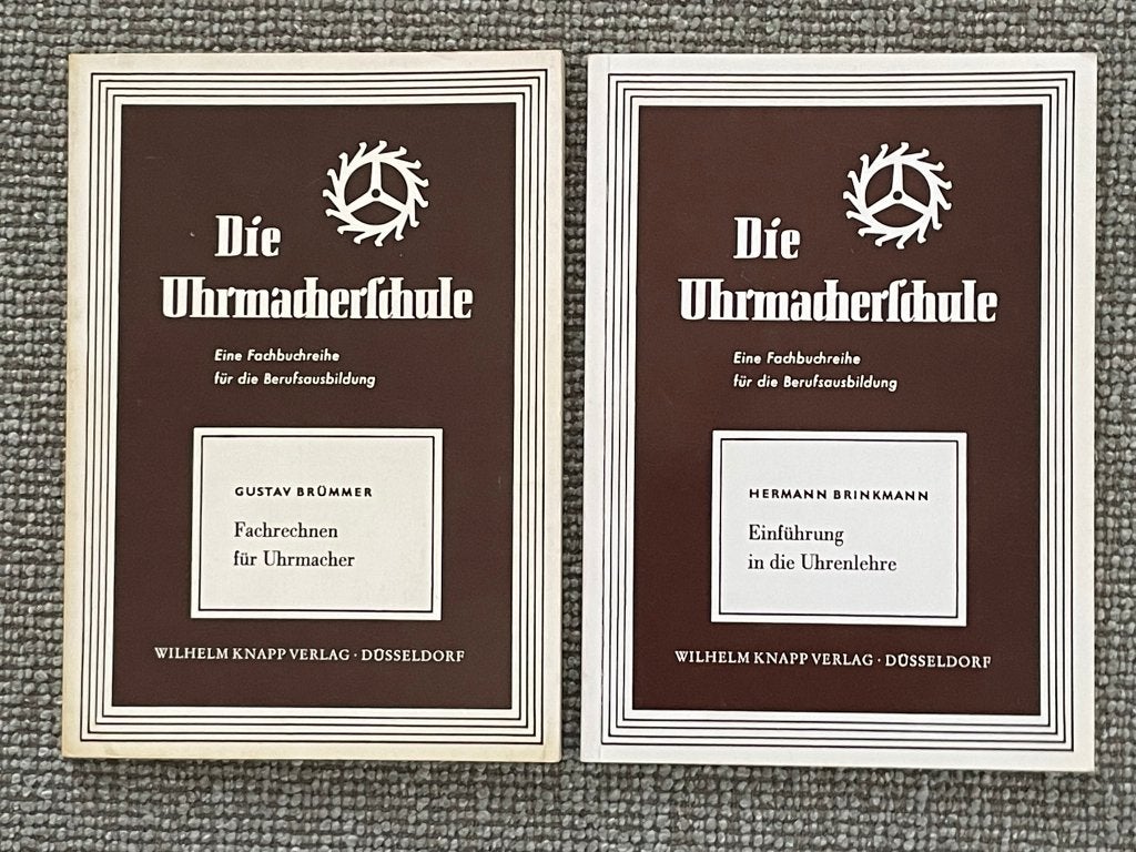 Die Uhrmacherschule - 2 Vakboeken voor beroepsopleiding, Gelezen, Gustav Brümmer, Hermann Brinkmann, Ophalen of Verzenden, Overige onderwerpen