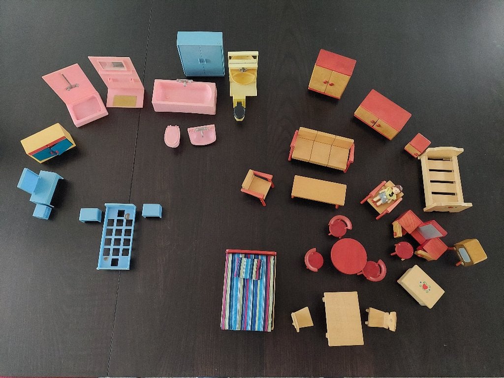meubeltjes voor poppenhuis, Kinderen en Baby's, Speelgoed | Poppenhuizen, Ophalen of Verzenden, Gebruikt, Toebehoren