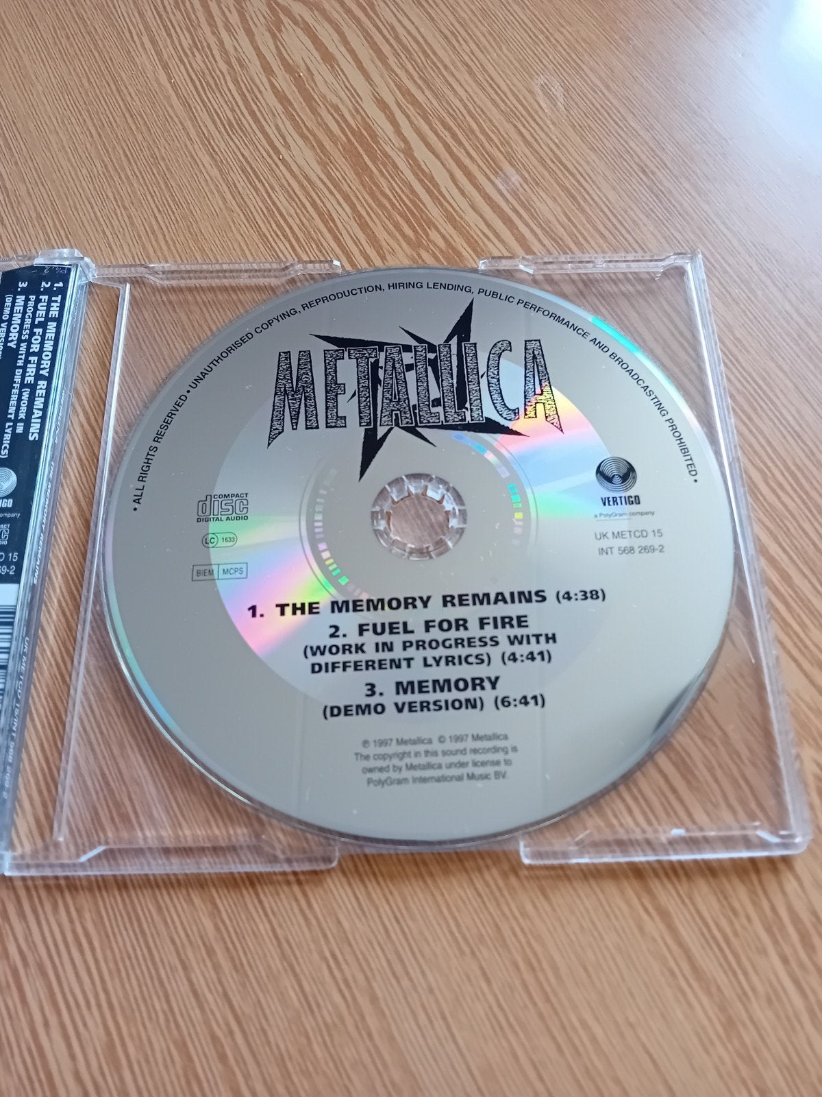 Metallica - The Memory Remains, Ophalen of Verzenden, Zo goed als nieuw, Heavy metal, Single