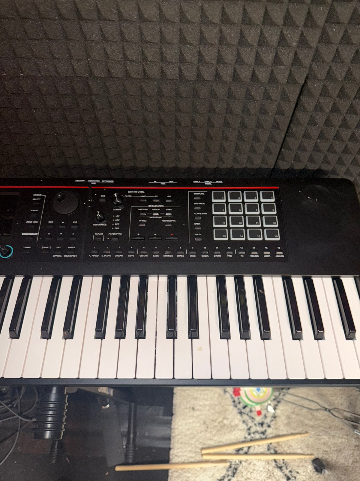 Roland fantom 07, Ophalen, Roland, Zo goed als nieuw, Aanslaggevoelig