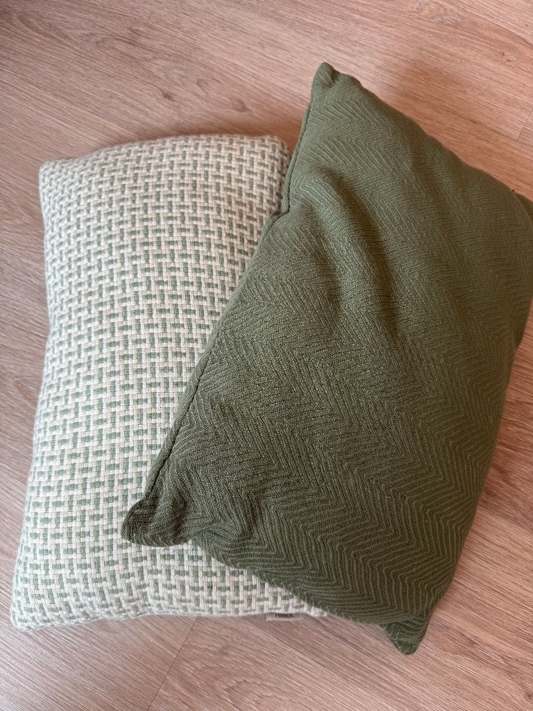 Hinck Design kussens - 2 stuks - 30x50cm, Huis en Inrichting, Ophalen of Verzenden, Zo goed als nieuw, Vierkant