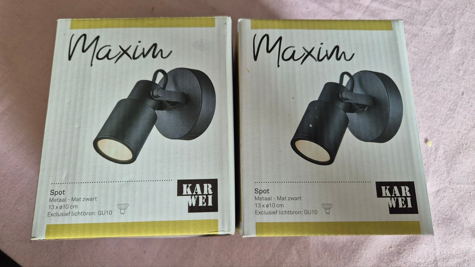 Maxim spot, 1-lichts, metaal zwart, Huis en Inrichting, Ophalen of Verzenden, Nieuw, Plafondspot of Wandspot