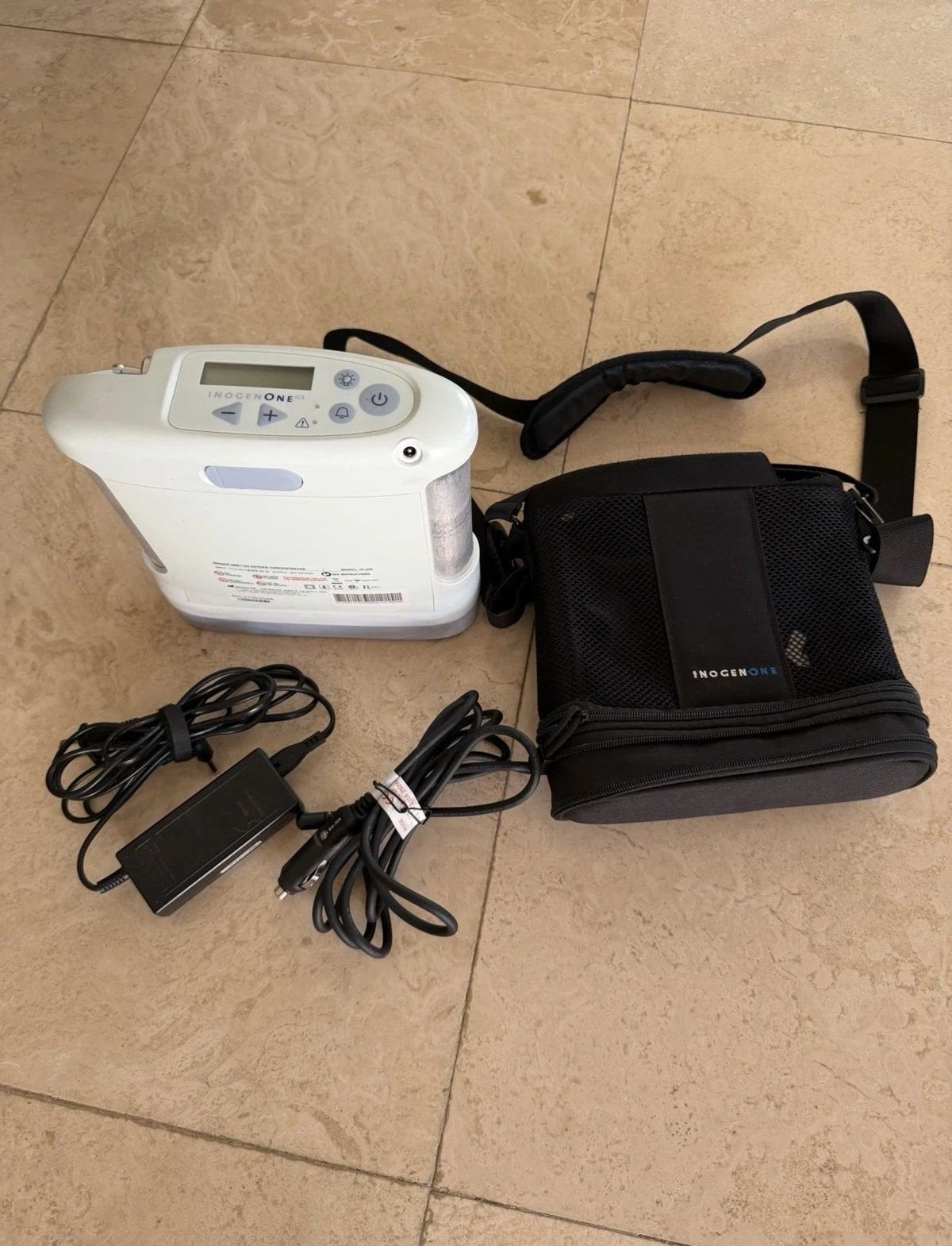 Inogen One G3 OxyGo compleet met tas, accu en kabel, Ophalen of Verzenden, Zo goed als nieuw