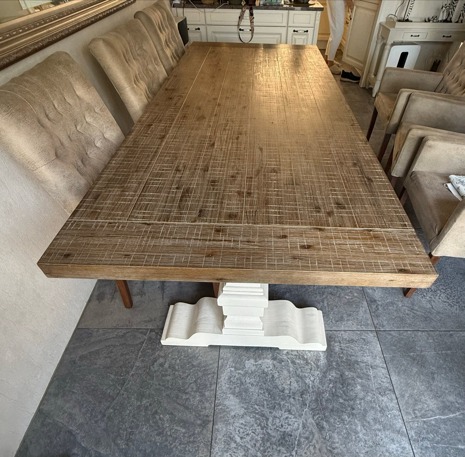 Kloostertafel 250x105 cm - Keurig Netjes, Ophalen, 100 tot 150 cm, 200 cm of meer, Zo goed als nieuw