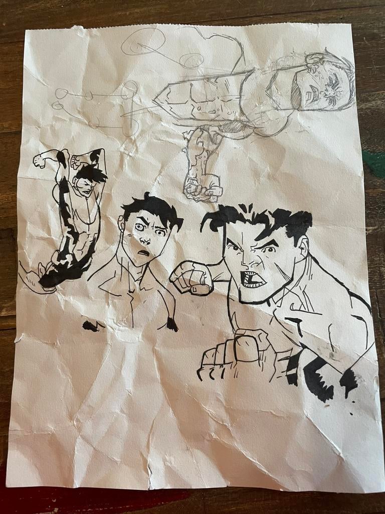 Tekening Invincible, Ophalen of Verzenden, Zo goed als nieuw