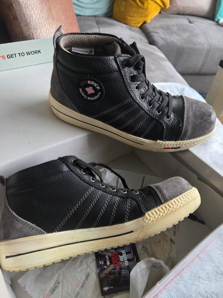 Redbrick Safety Sneakers - Zwart/Grijs Werkschoenen, Ophalen