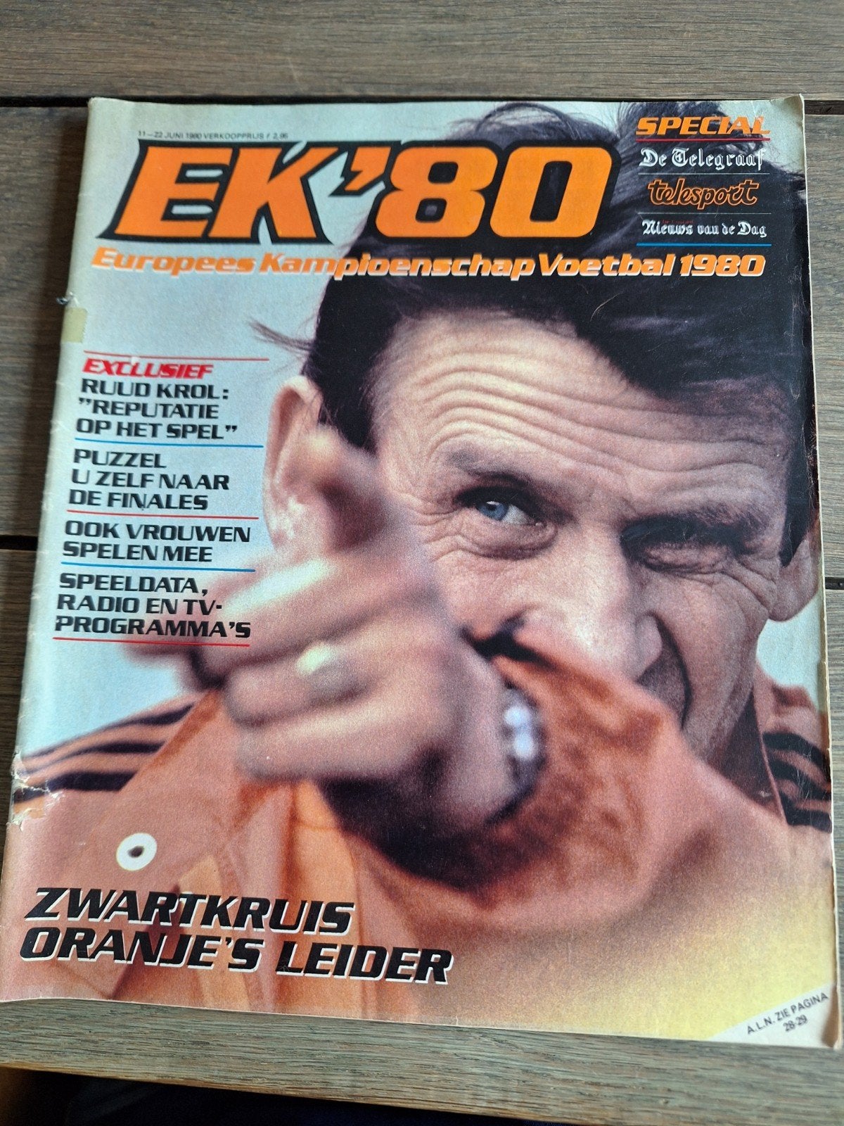 Telesport Magazine EK Voetbal 1980 Italië, Verzamelen, Ophalen of Verzenden, Buitenlandse clubs, Boek of Tijdschrift