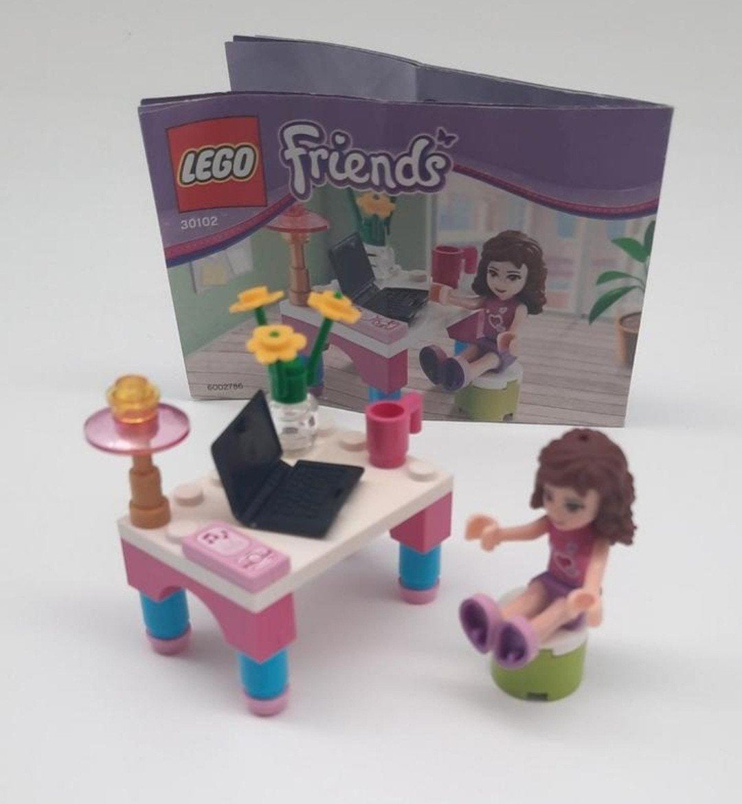 Lego Friends 30102 Olivia's Kantoor compleet, Lego, Friends, Ophalen of Verzenden, Zo goed als nieuw