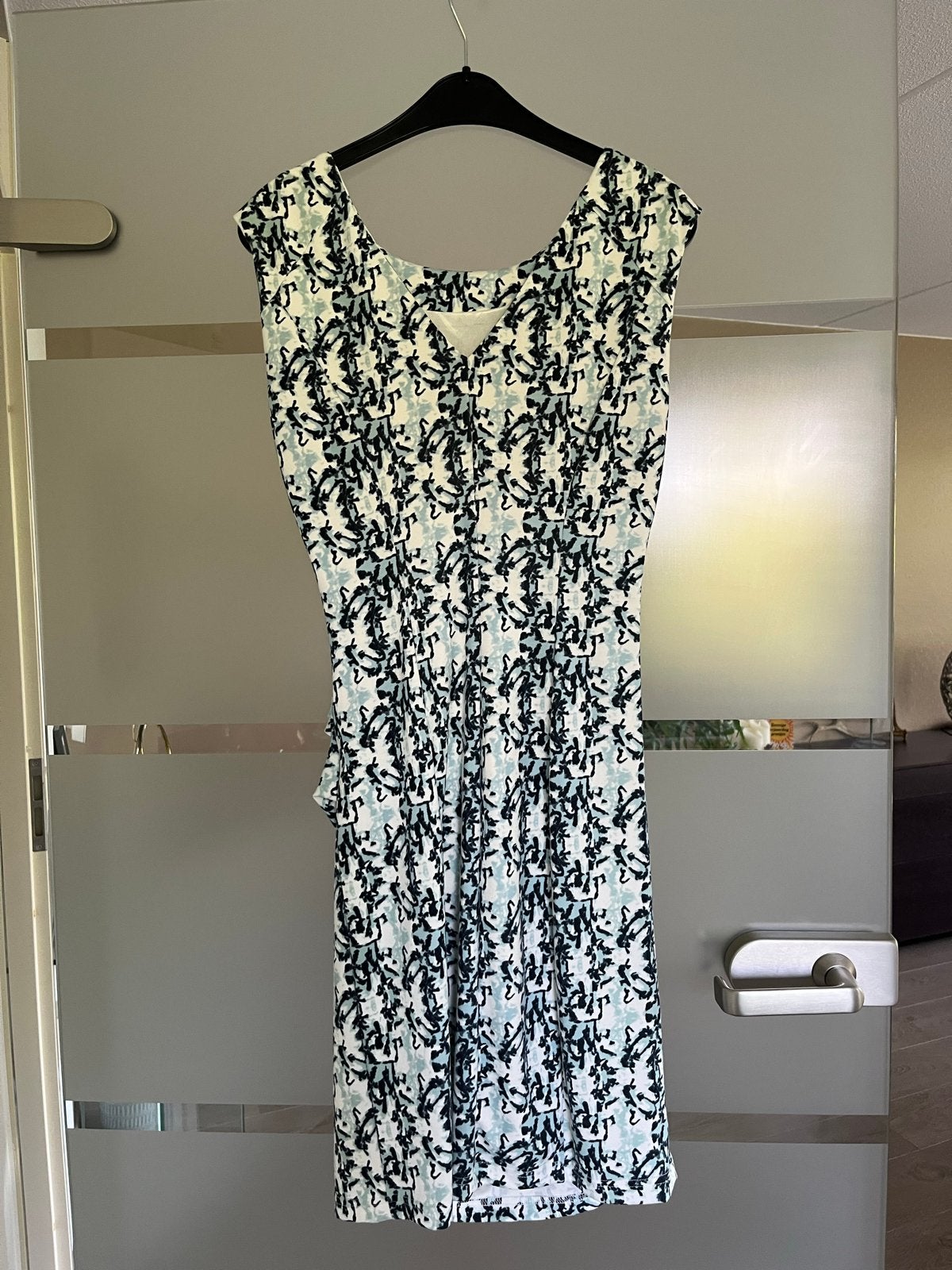 Kaffe Jurk met print, maat M, Maat 38/40 (M), Blauw, Ophalen of Verzenden, Zo goed als nieuw