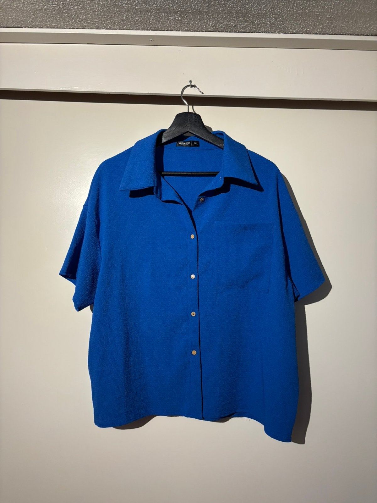 Koningsblauwe blouse maat 46 €2,00 koopje!!, Kleding | Dames, Ophalen of Verzenden, Zo goed als nieuw, Blauw, Blouse of Tuniek