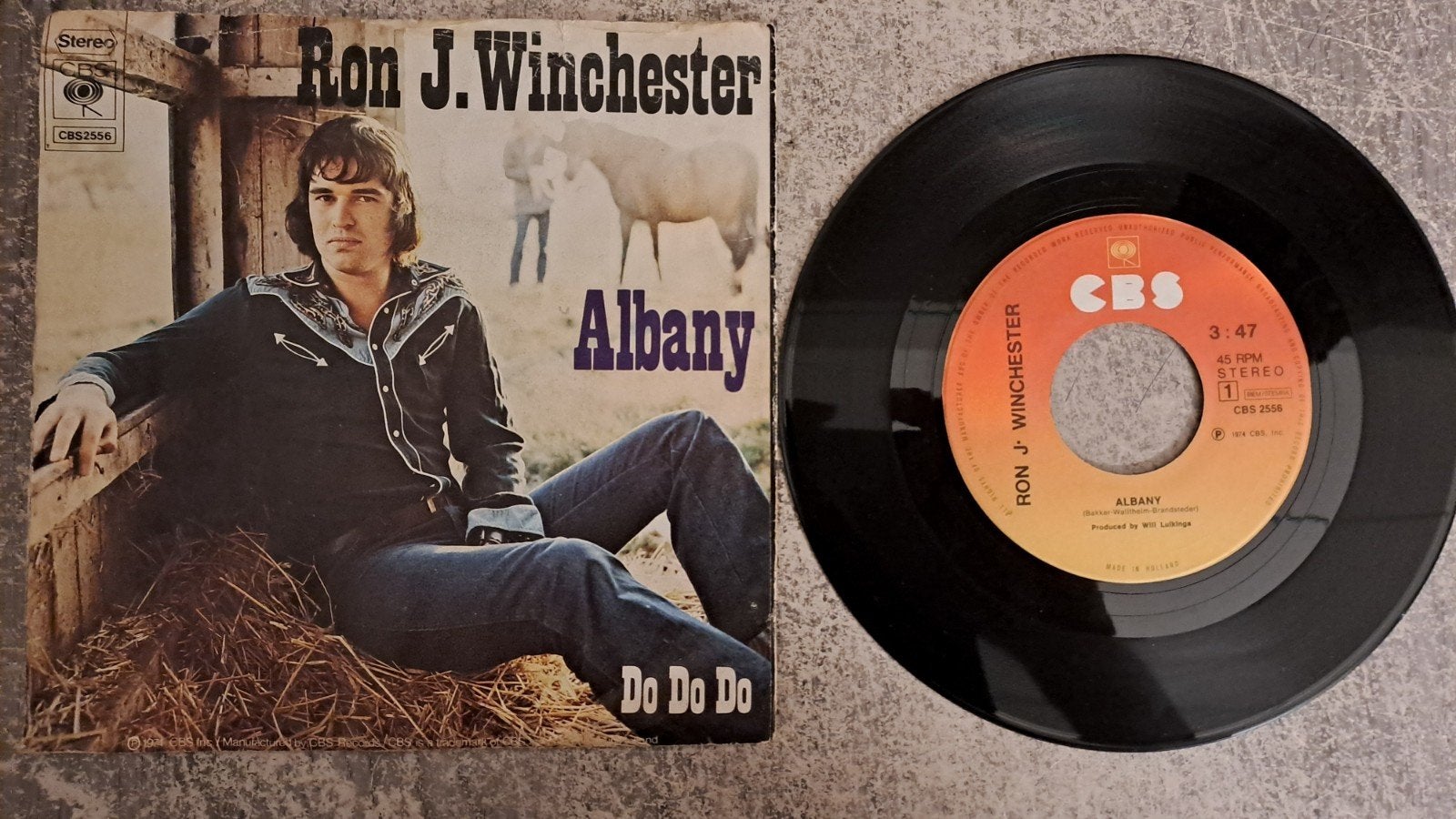 Ron J. winchester  - Albany, Gebruikt, 7 inch, Country en Western, Fotohoes