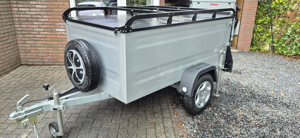 Böckmann bagagewagen met imperiaal, reservewiel, ledverl., Auto diversen, Ophalen, Zo goed als nieuw