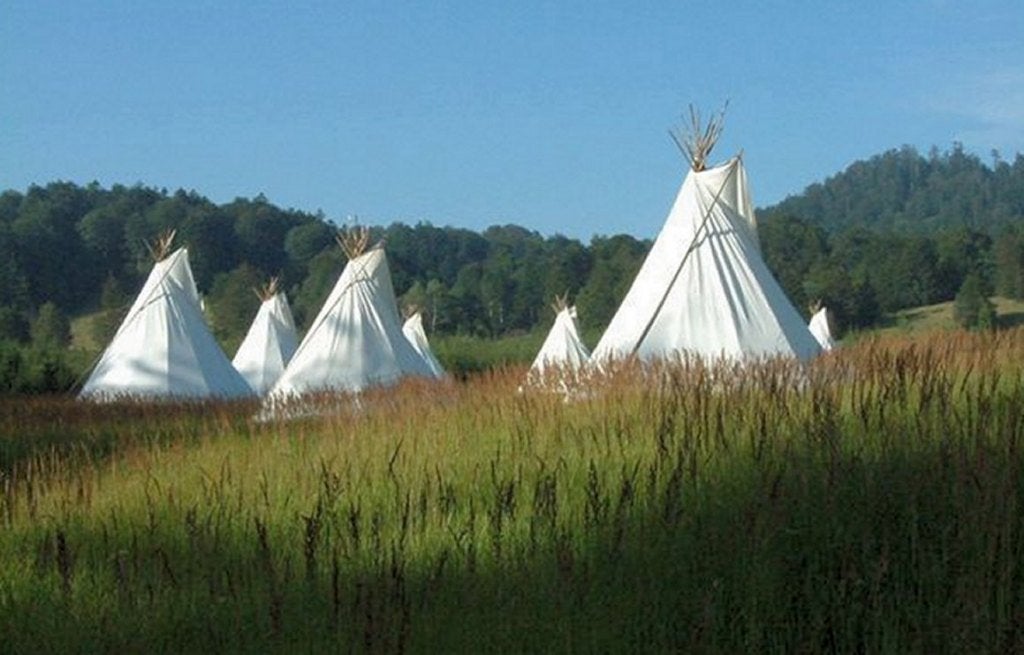 tipi huren of kopen nieuw en gebruikt uit eigen atelier, Caravans en Kamperen, Ophalen of Verzenden, Zo goed als nieuw, Tot en met 4